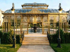 Steel structure glass wedding house